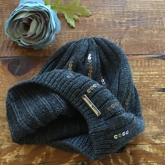 MICHAEL Michael Kors Ribbed Sequin Beanie - Picture 4 of 6